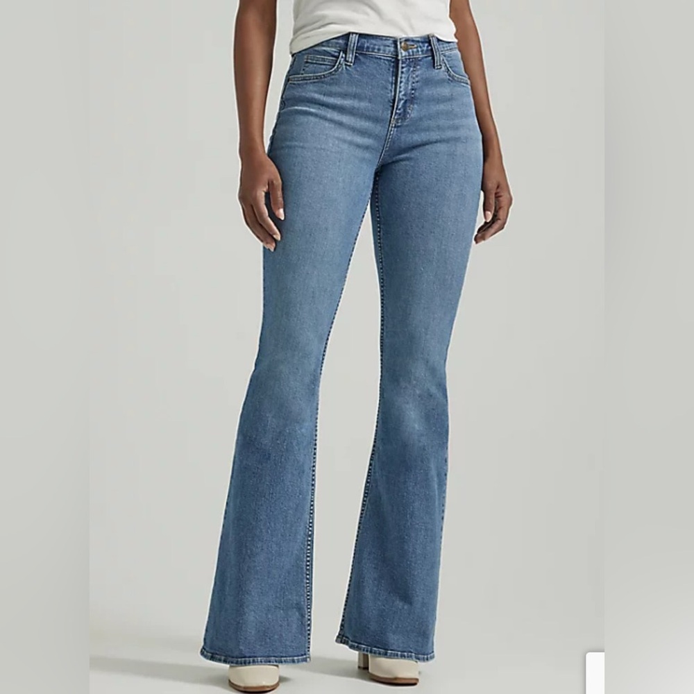 Women's Blue Flared Jeans